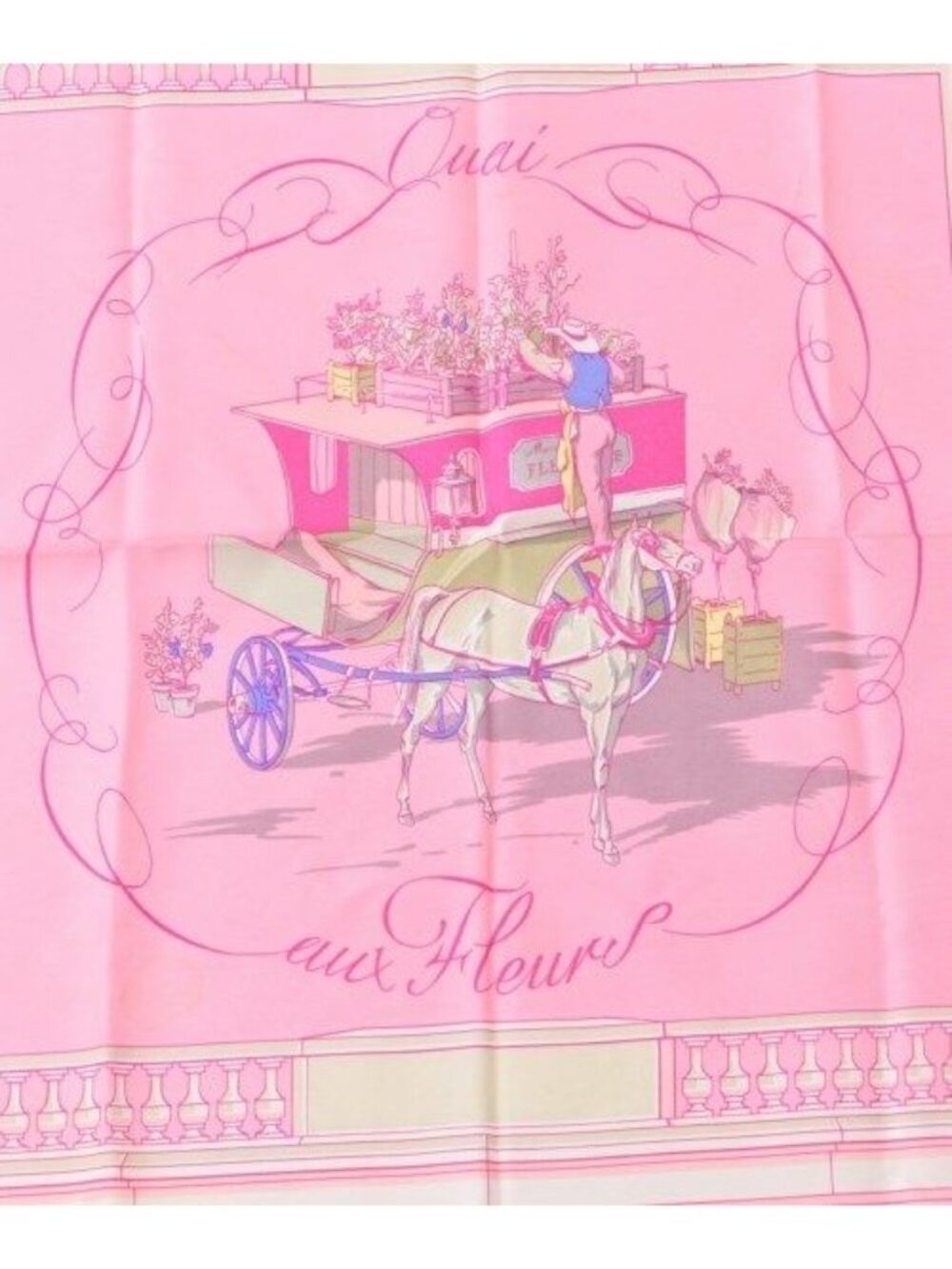 Hermes Bandana Scarf Pink - Picture 2 of 9
